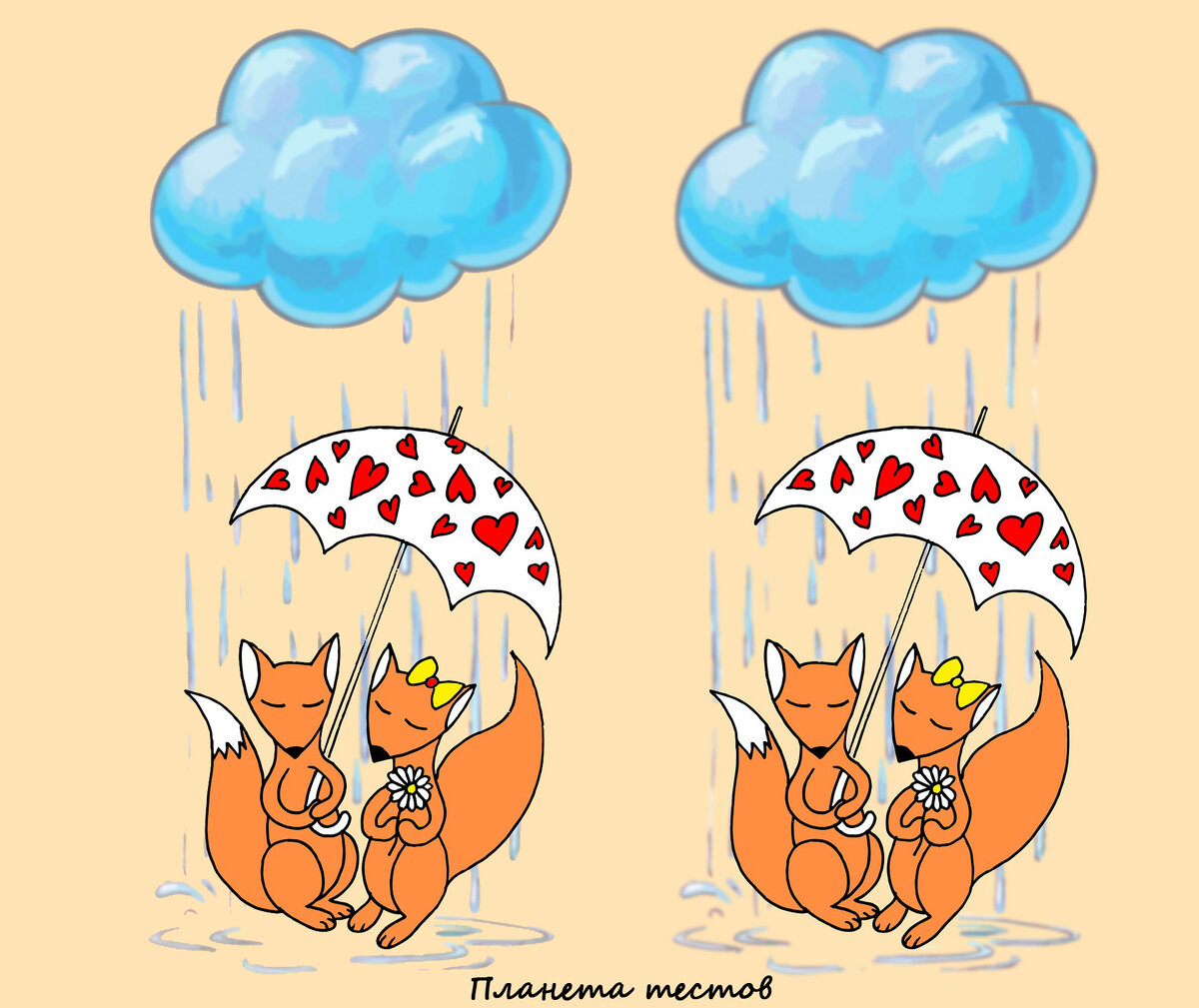 Тест на поиск отличий