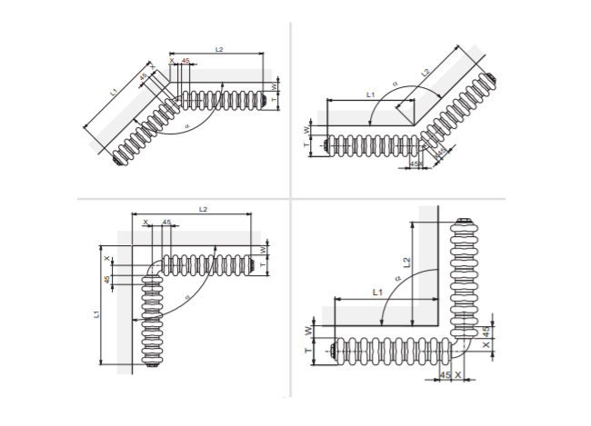 Схемы чертежей угловых радиаторов Arbonia