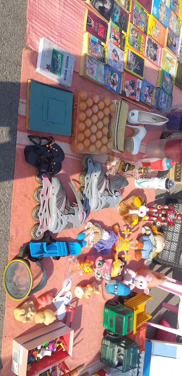 Книги, игрушки.