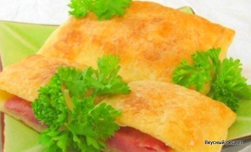 Ветчина в слоеном тесте