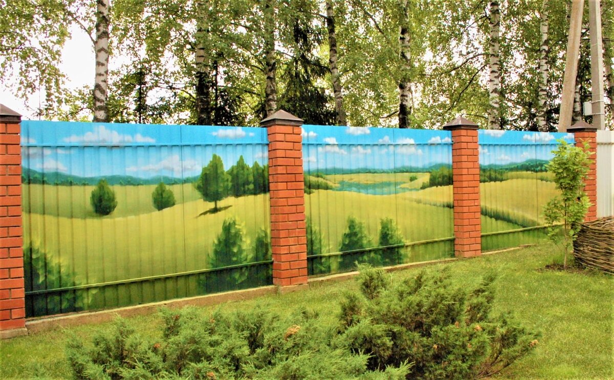 Забор из профнастила какой стороной сделать внутри