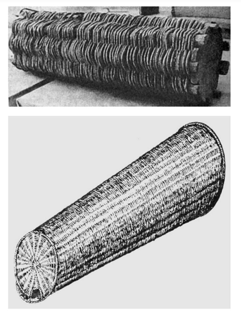 Плетеные ульи, конец XIX века. Фото из книги: Армяне. Москва : Наука, 2012