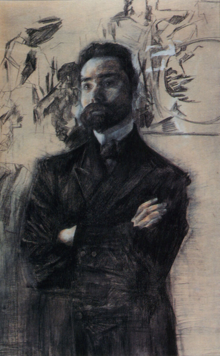Михаил Врубель. «Портрет Валерия Брюсова», 1905 г. Источник: painting.artyx.ru