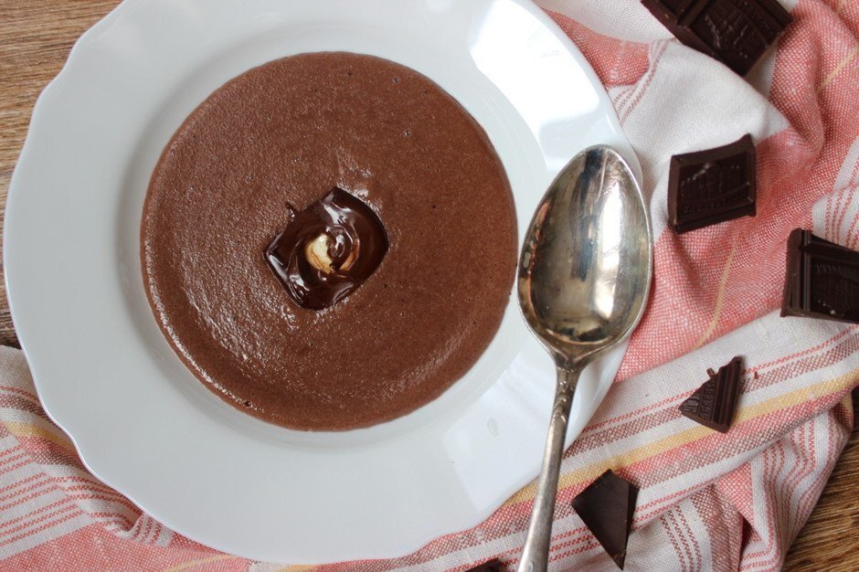 Шоколадная манная каша