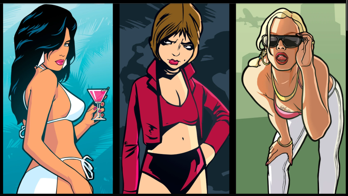 Сбор девушек из игр трилогии GTA