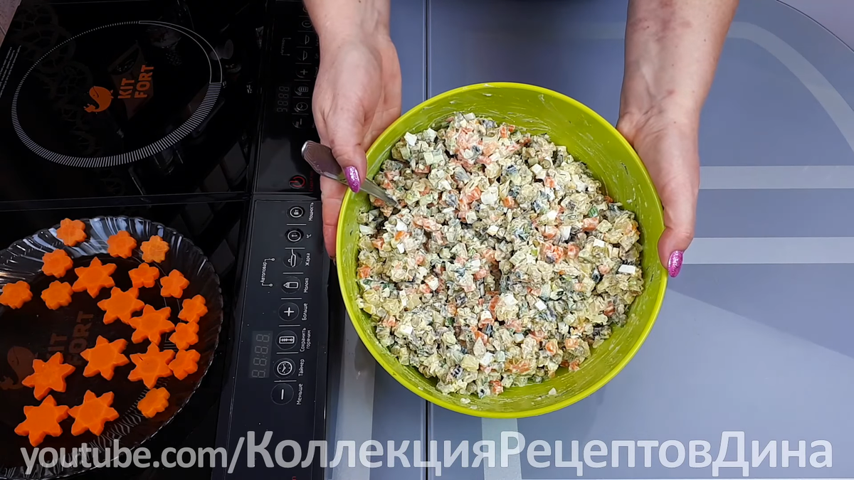 Потрясающий салат «Снежинка» пошаговый рецепт