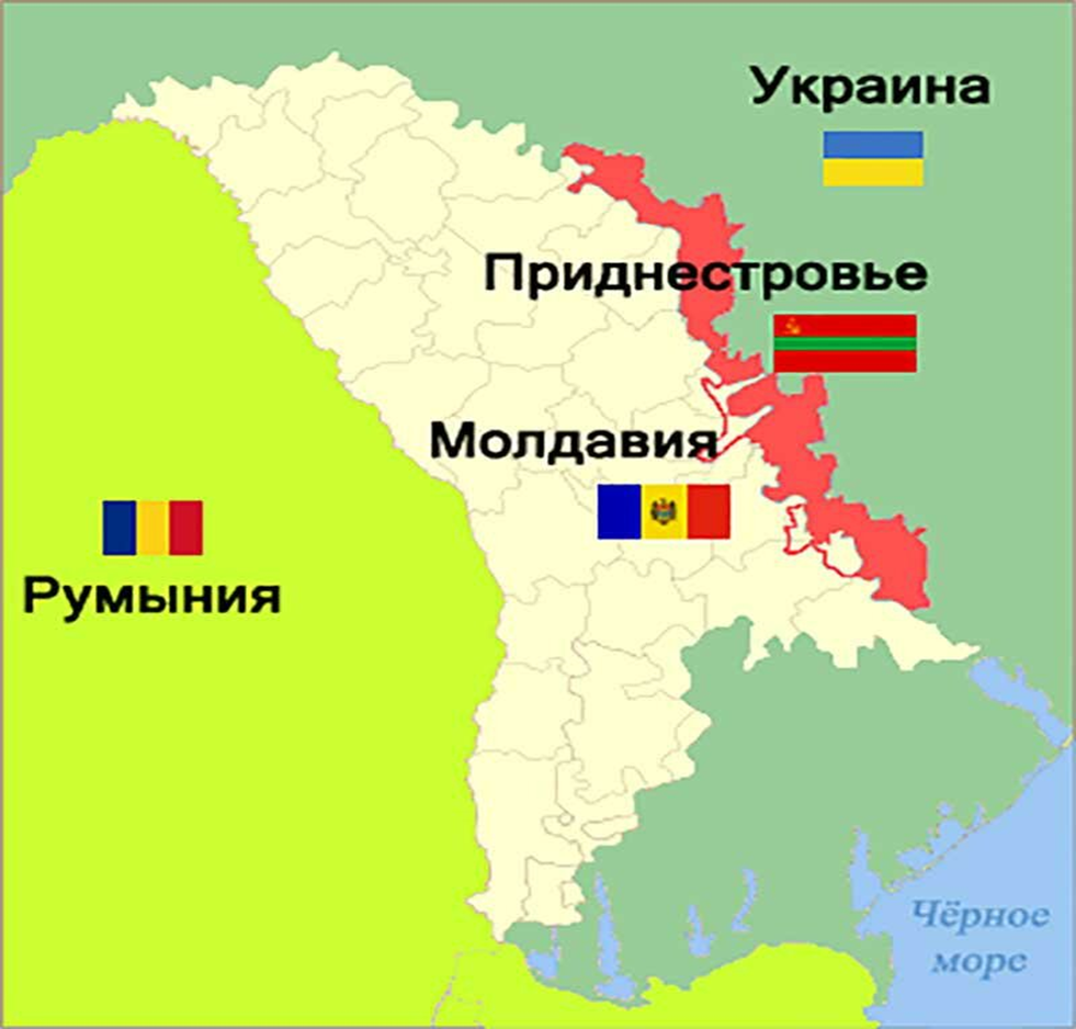 Карта молдовы и приднестровья подробная