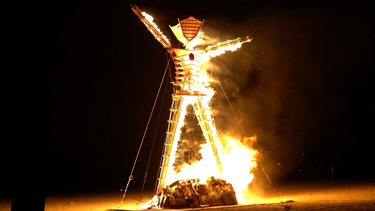                                                            Burning man