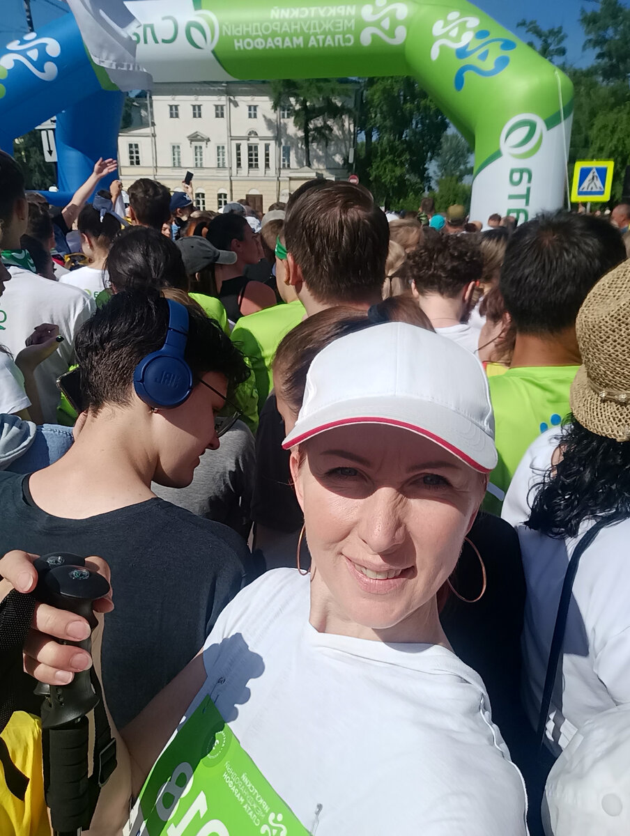 На старте марафона в Иркутске