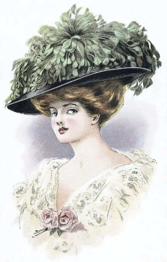 ШИРОКОПОЛЫЕ ШЛЯПЫ НА РУБЕЖЕ 19 И 20-Х ВЕКОВ. ФОТО ИЗ СВОБОДНЫХ ИСТОЧНИКОВ