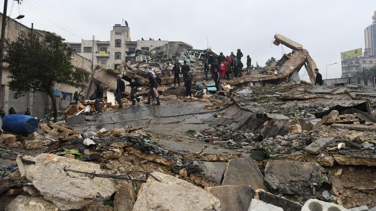 Последствия землетрясения, Сирия