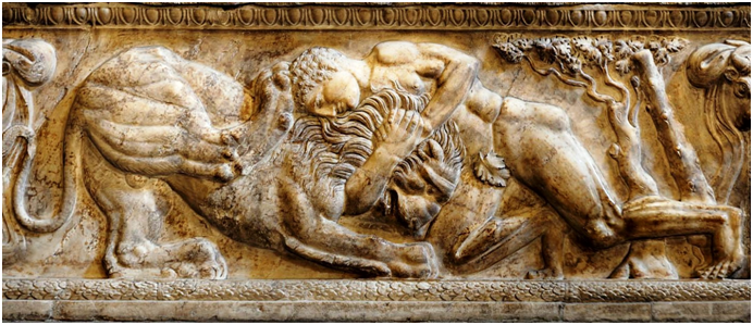 Геракл и немейский лев. Источник: designcapital.ru