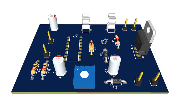 3D модель в EasyEDA отсутствует, но символ существует