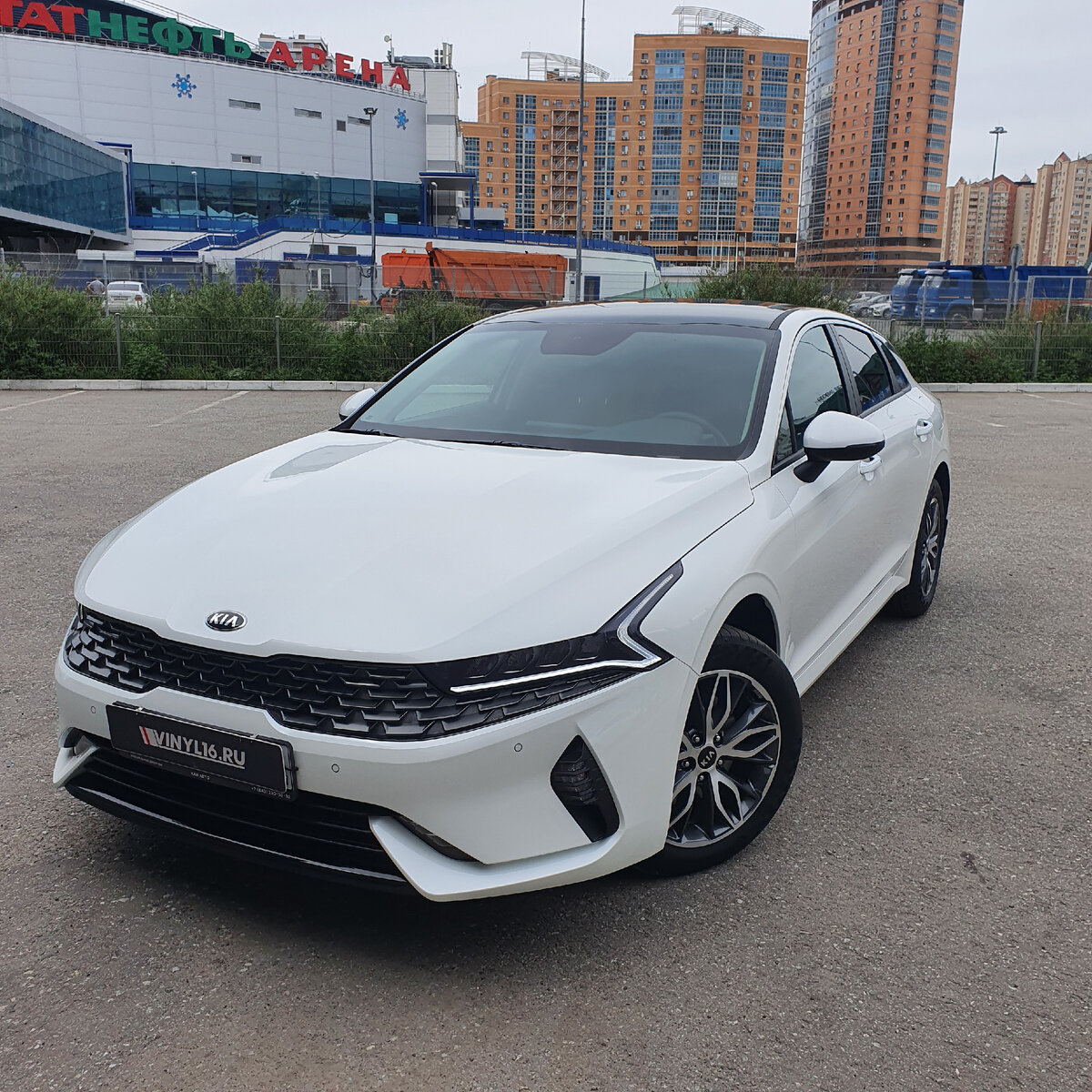 Kia K5 — комплексное бронирование полиуретановой пленкой, оклейка крыши,  тонировка | Vinyl16 Kazan | Дзен