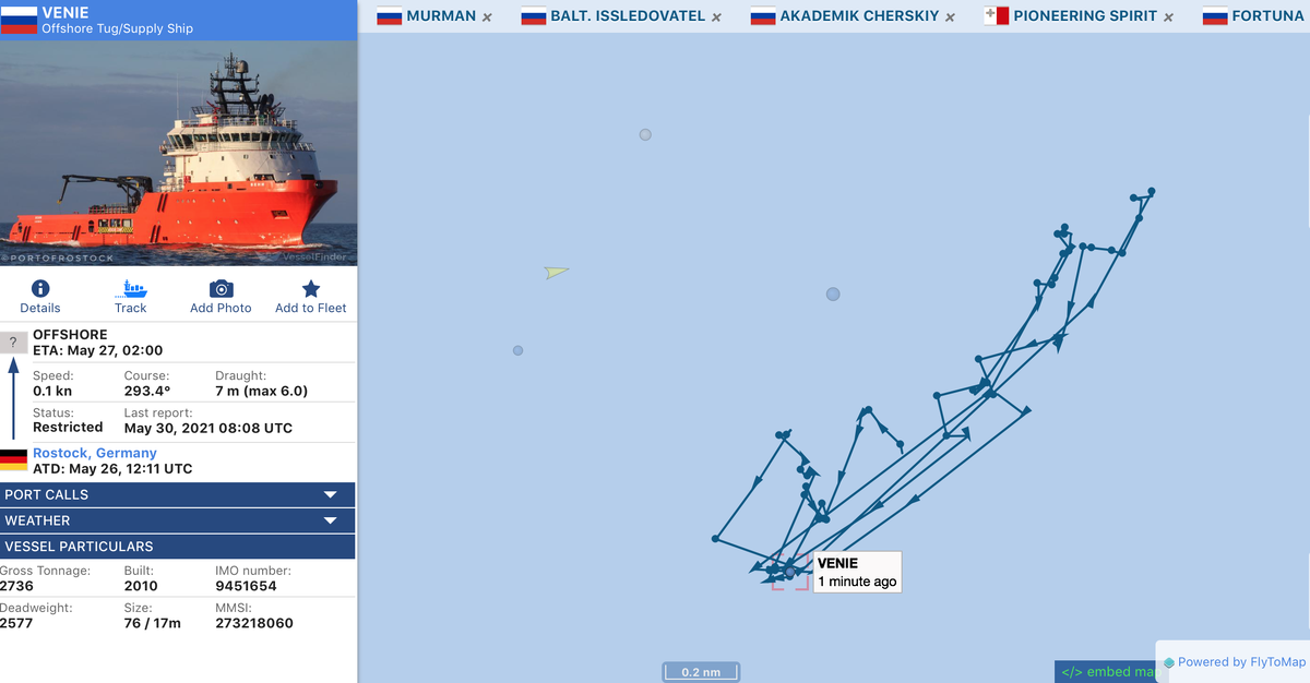 Трек Venie за последние сутки