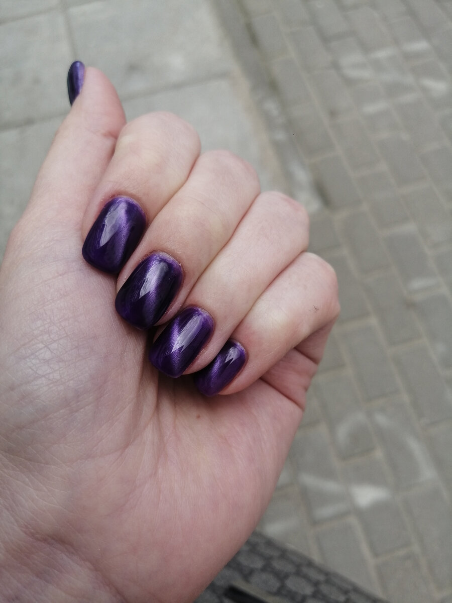 А вот и мой маникюр 💜