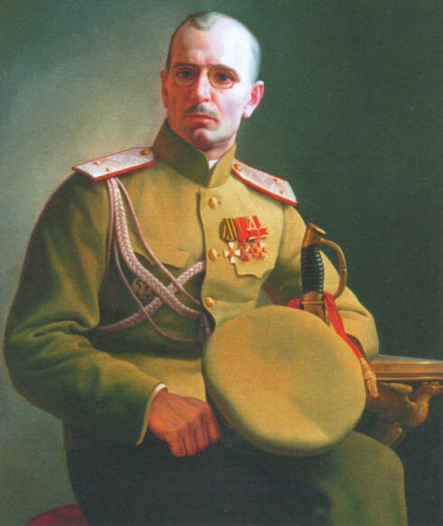 Михаил Гордеевич Дроздовский. Помимо прочего, был хорошим вербовщиком. А в его части культивировался именно монархический дух. 