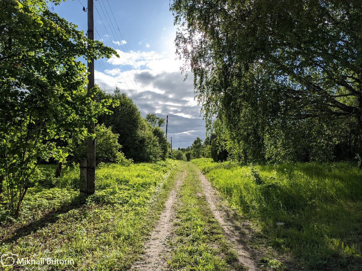 В деревне.