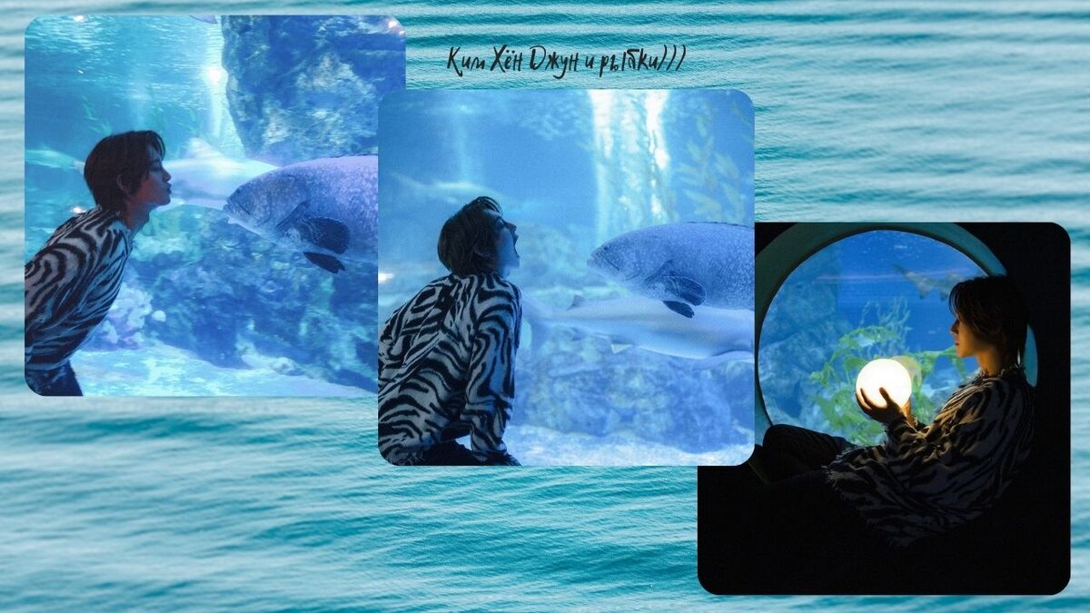 Ким Хён Джун и рыбки