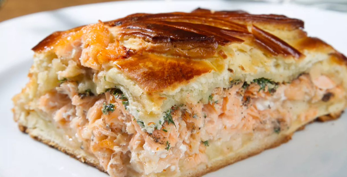 Рыбник – русский пирог с рыбой (Russian fish pie – Rybnik)