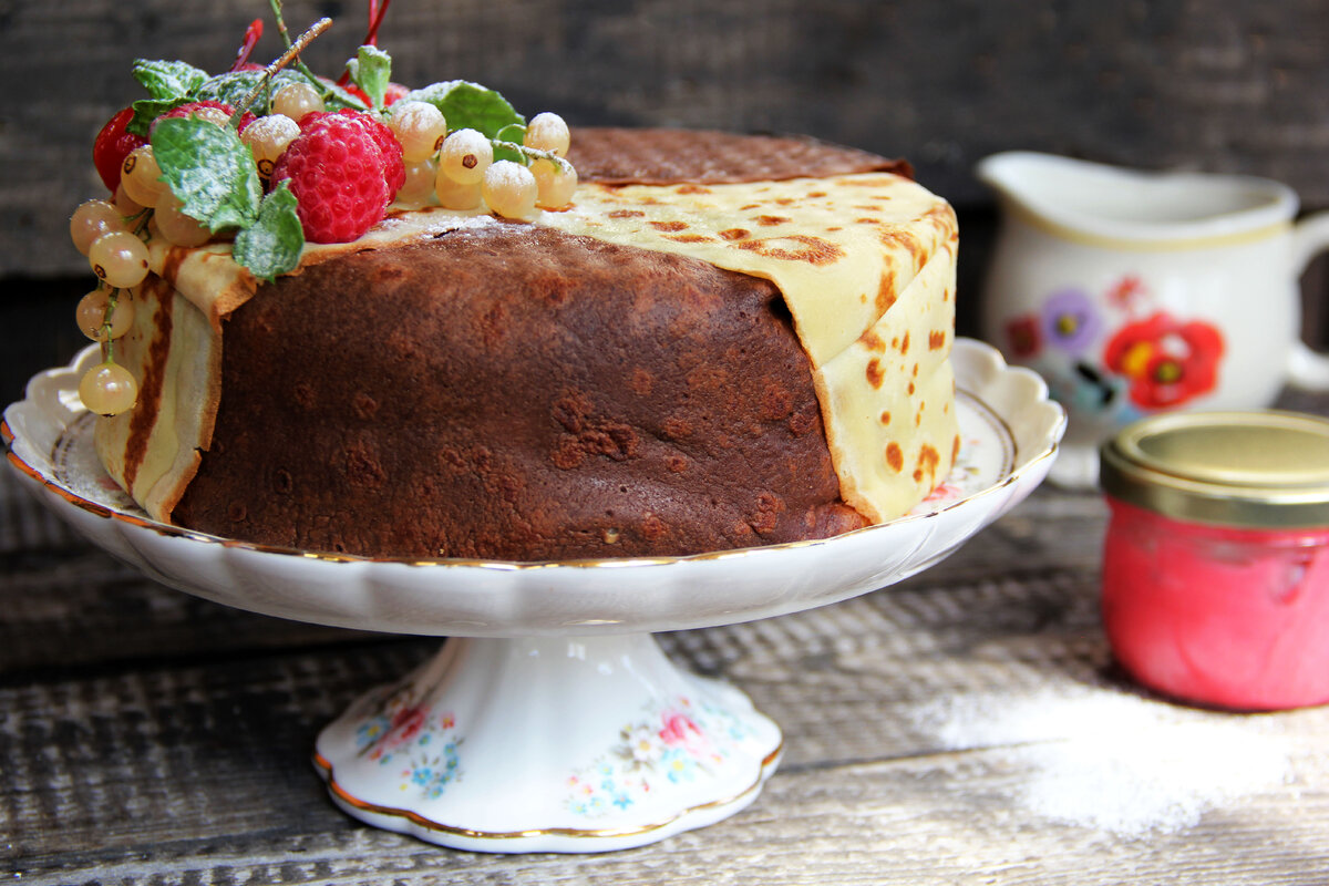 Торт блинный шоколадный ВКУСВИЛЛ 9 сентября