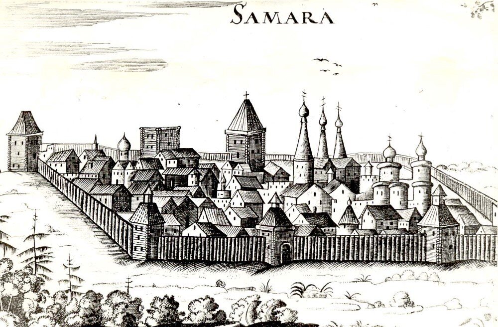 Первую Самарскую крепоость строить весной 1586 года под руководством князя Григория Засекина, источник фото - сайт https://clck.ru/VQJnX
