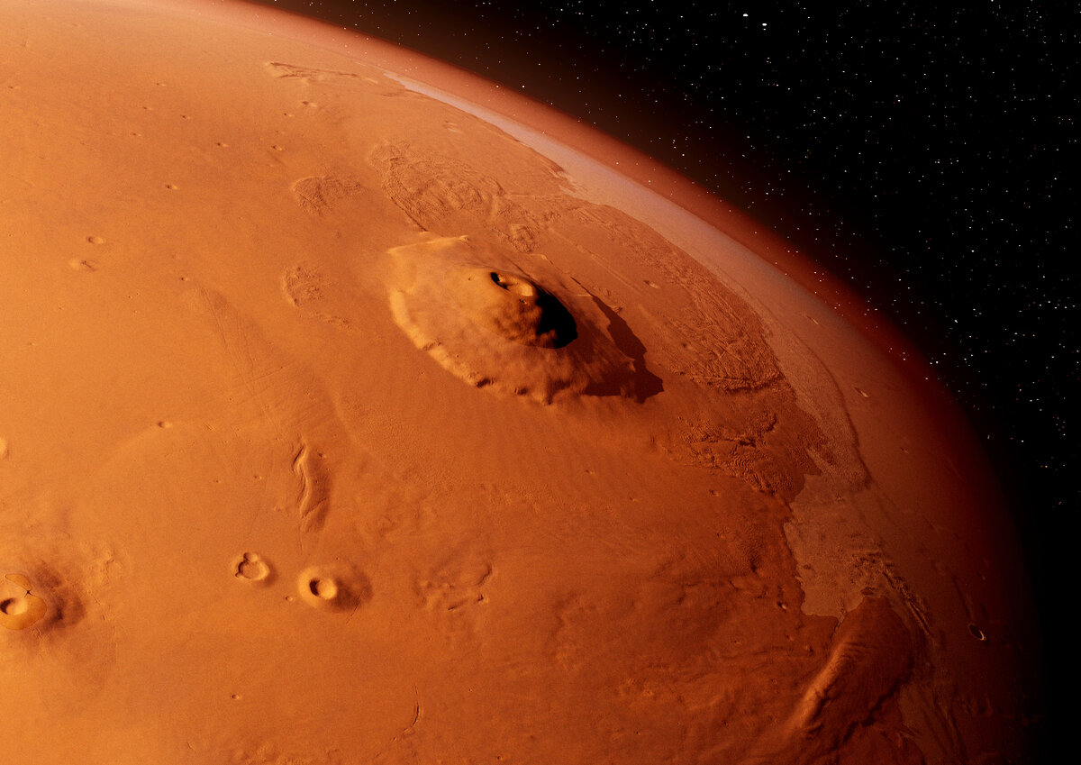Вулкан Олимп на Марсе
