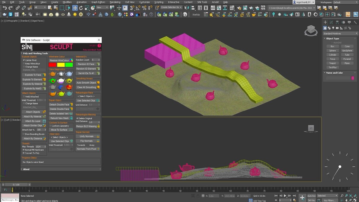 Sini tools – обзор плагина для 3DS MAX | Записки 3D-шника | Дзен