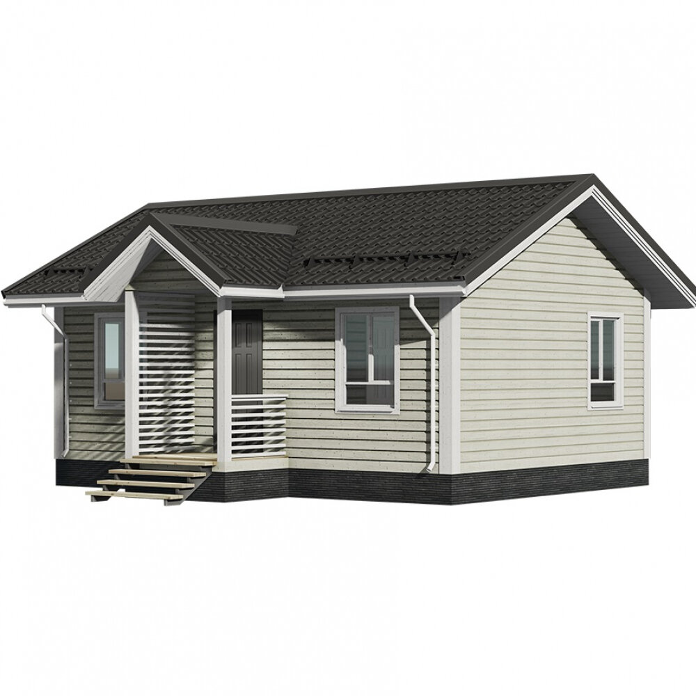 Компактный дом 6х8 метров. Планировка — в карусели