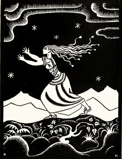 Иллюстрация Kay Nielsen к сказке «Умная Эльза».