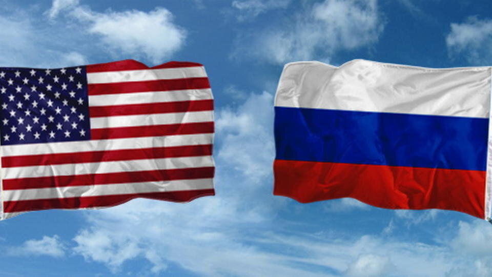 Флаг сша и россии