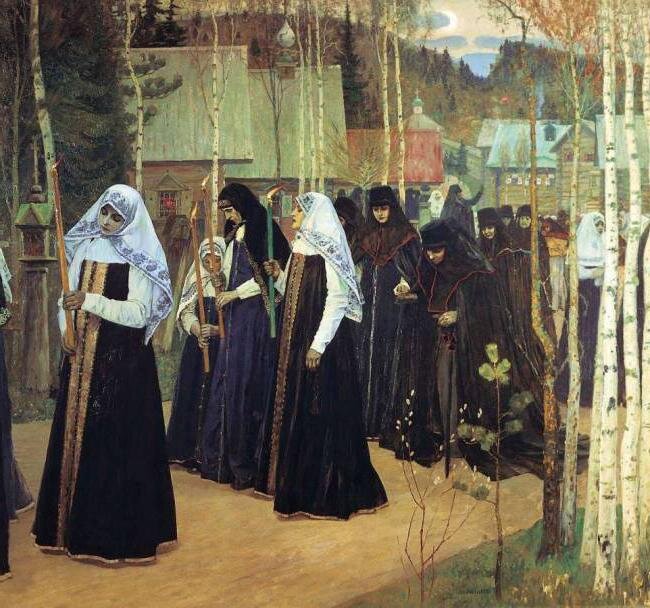 Монахини и послушницы