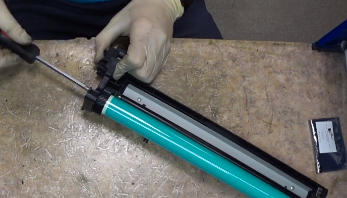 Фото 73. Сняли шестерню привода магнитного ролика