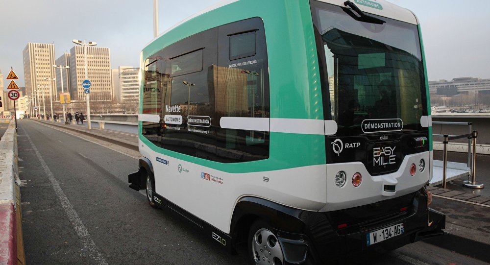 Беспилотные автобусы запущены в тестовом режиме