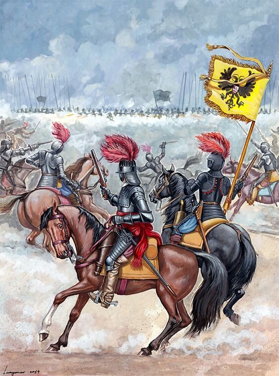 Немецкие рейтары, Тридцатилетняя война