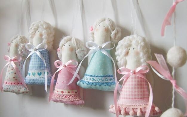 Текстильные куклы ангелы своими руками