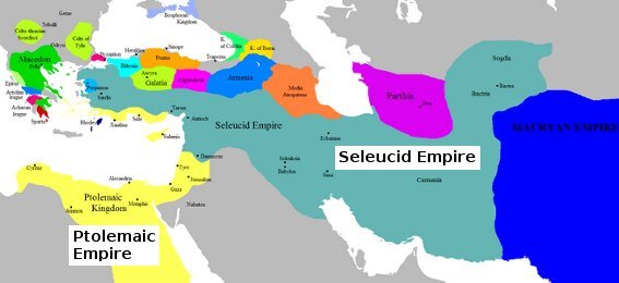 Империя Селевкидов в период своего практически наивысшего расцвета.