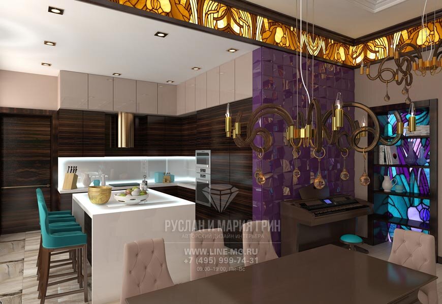 На фото: Интерьер минималистичной кухни-гостиной