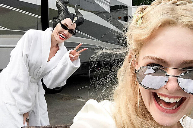 Анджелина Джоли и Эль Фаннинг