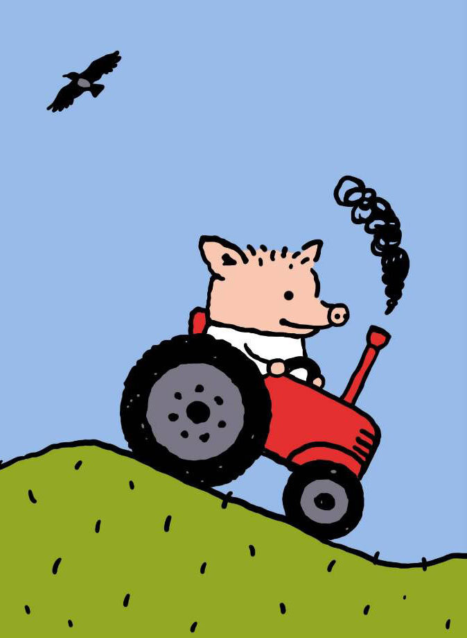 Поросенок Пётр едет на работу