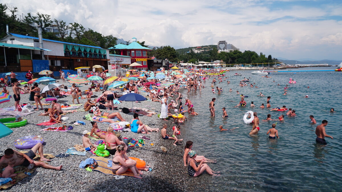 Пляжи в Алуште грязные