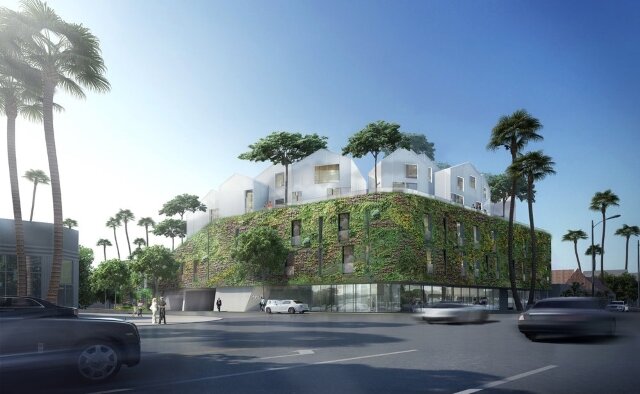 Подиум Gardenhouse будет покрыт естественной, засухоустойчивой зеленью. Фото: MAD