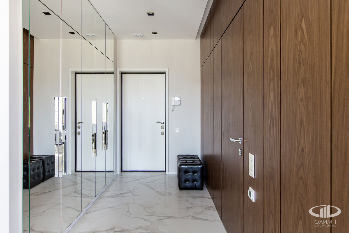 Прихожая | Минимализм в интерьере квартиры | АСК ОлимпСтройСервис