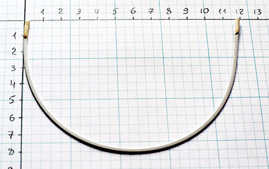 Размер металлической косточки от бюстгальтера – около 12 см.