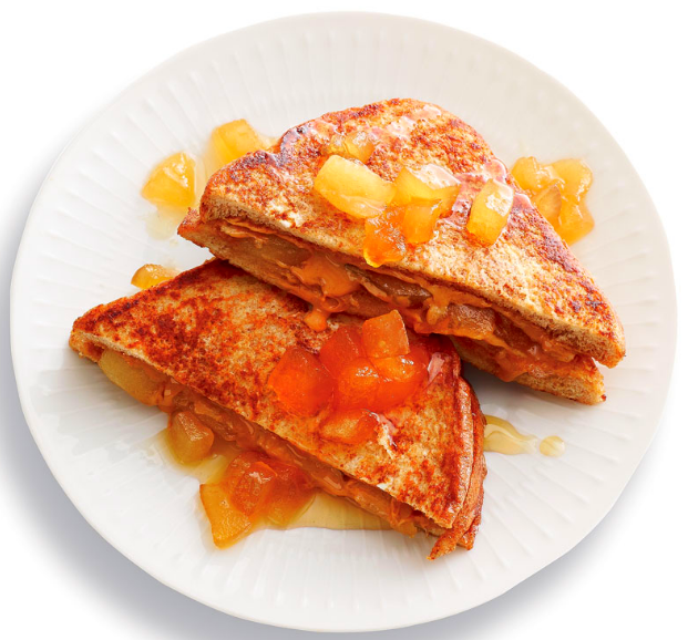 гренки с яблоком