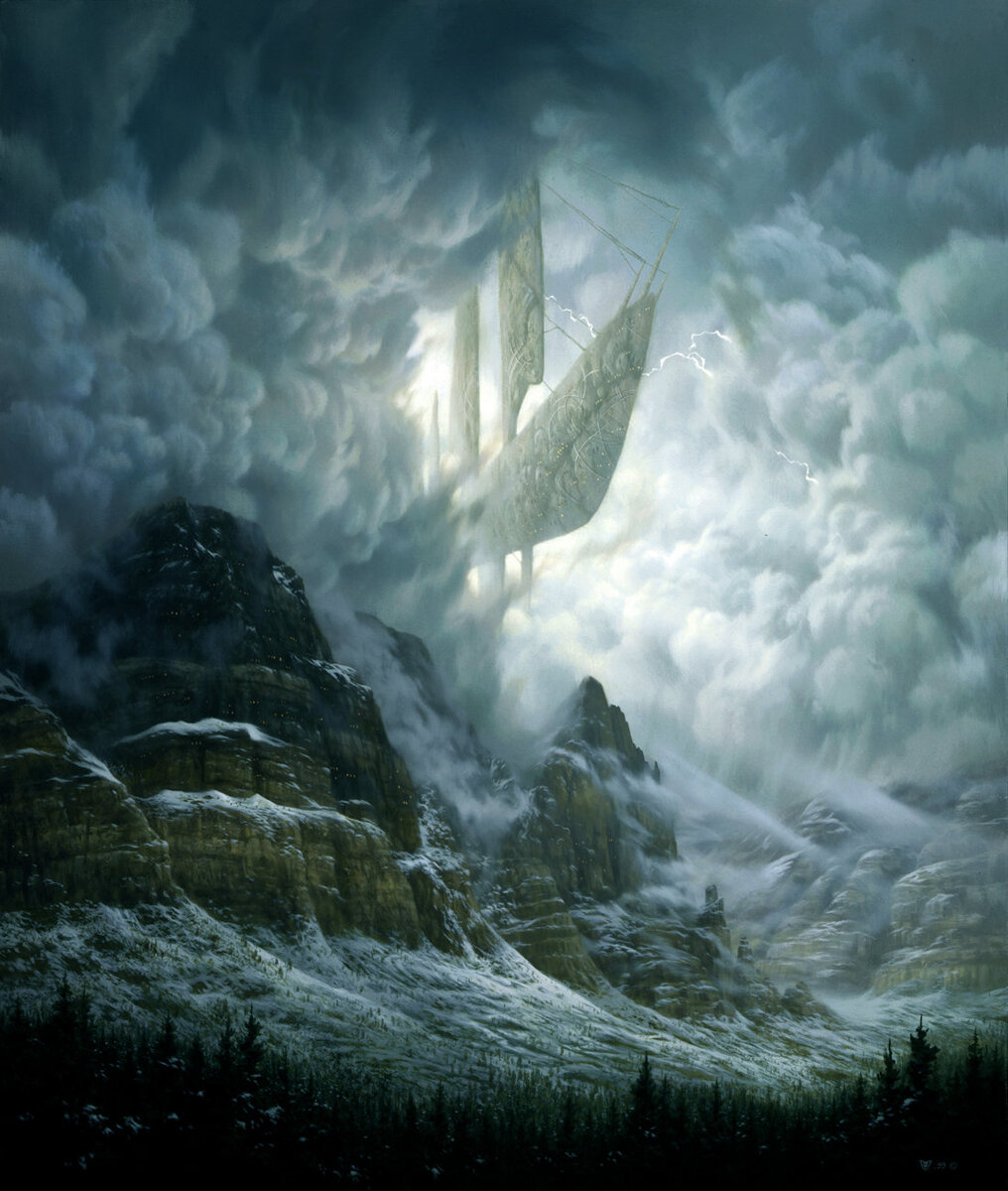 Stormbreakers Acrylic on canvas, 18 x 24 inches.