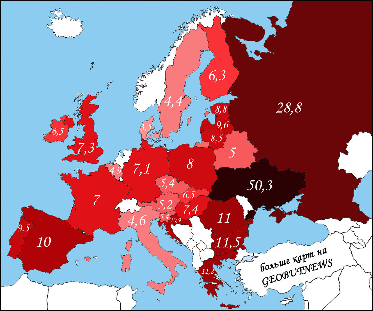 Карта бедности мира