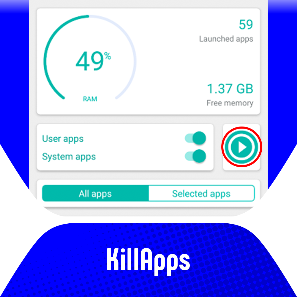 Интерфейс приложения KillApps