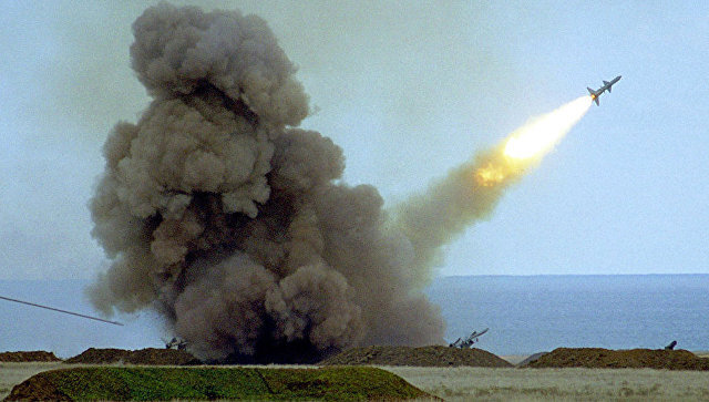 Украинская С-200 в полёте.