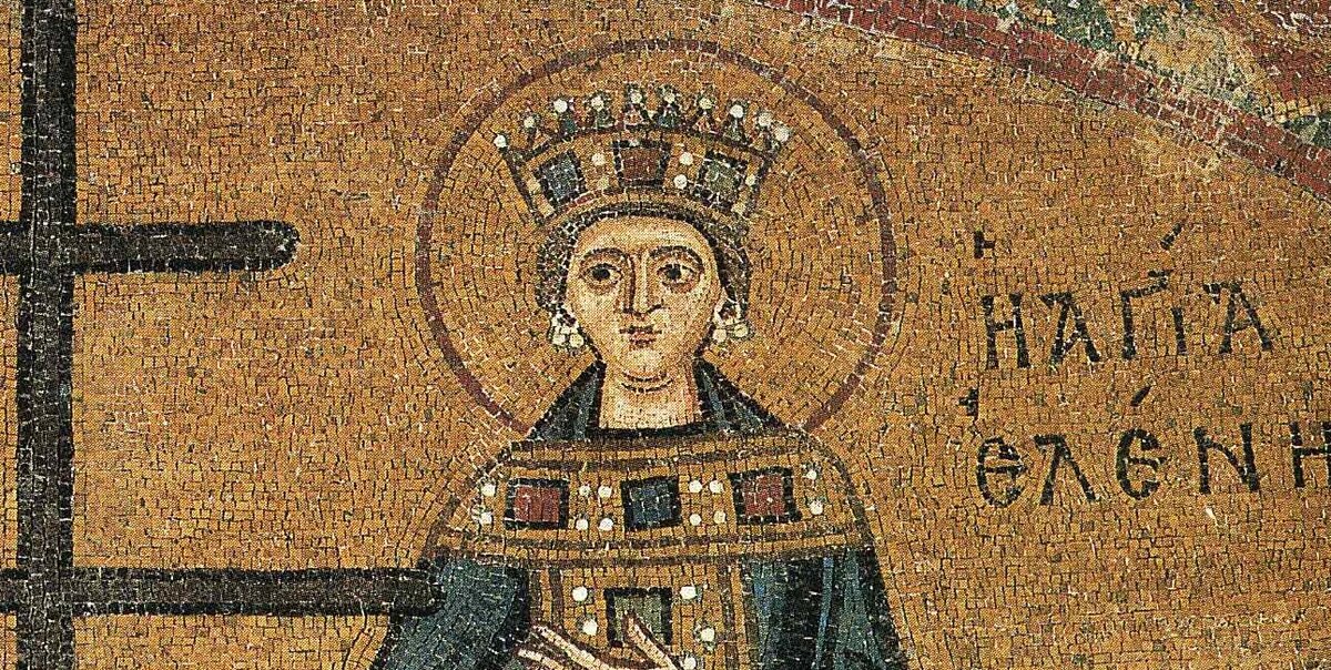 Равноапостольная царица Елена (+330 г., но это неточно).
Мозаика, монастырь Преп. Луки в Фокиде (Греция), XI век.